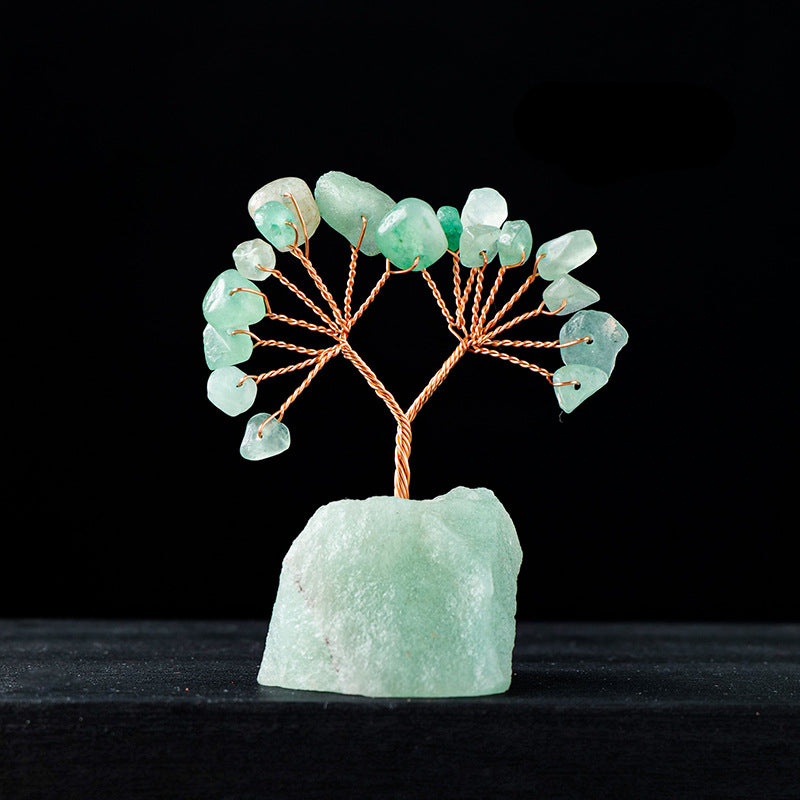 Giftoluck Natural Colorful Crystal Gravel Feng Shui Tree