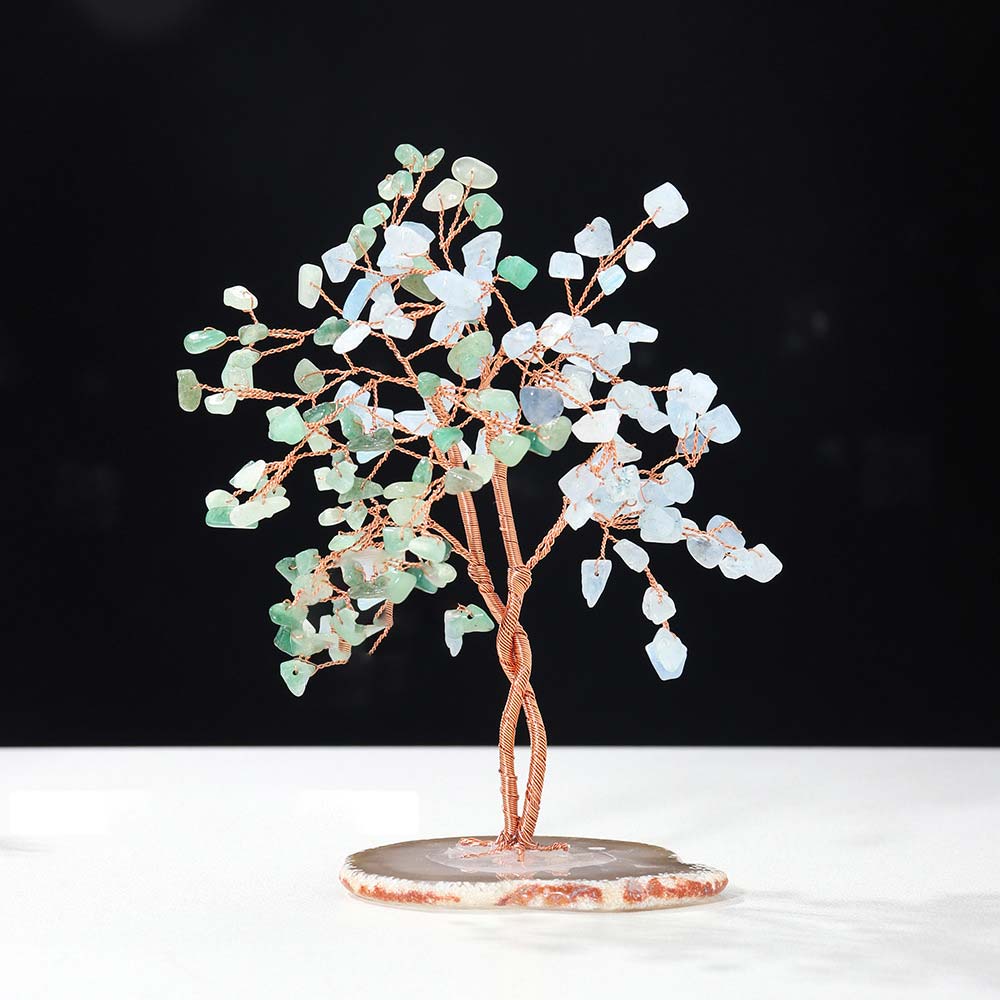GiftoLuck Natural Crystal Stone Feng Shui Tree