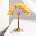 GiftoLuck Natural Crystal Gravel Agate Base Feng Shui Tree