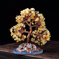 GiftoLuck Colored Agate Gravel Base Feng Shui Tree