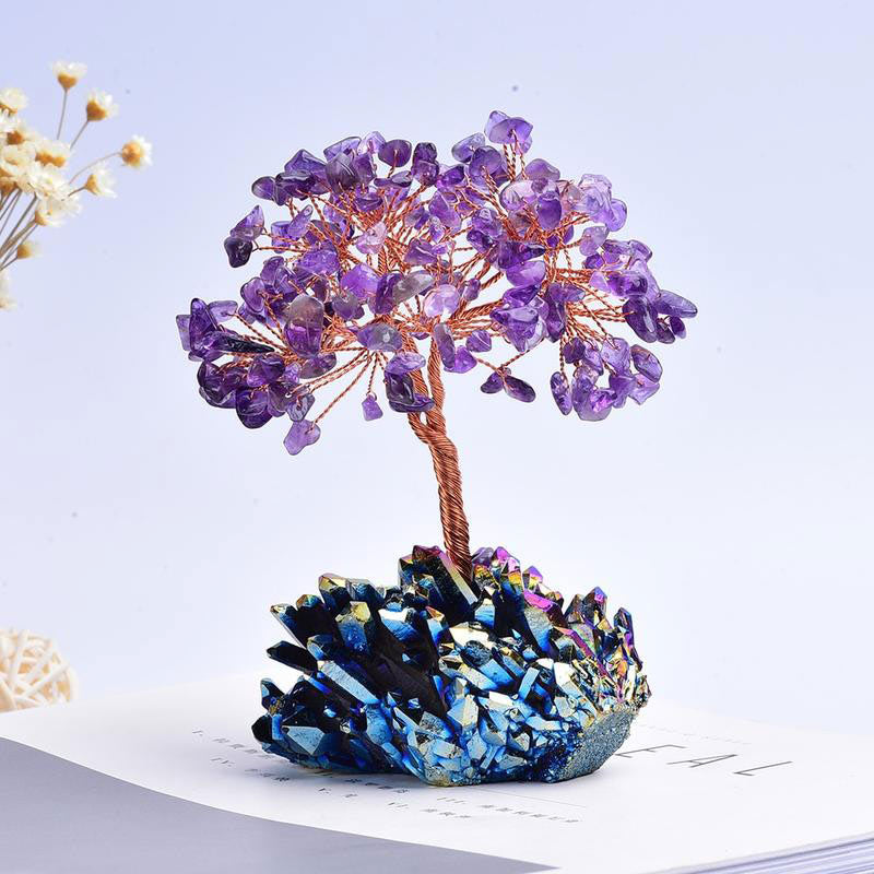 GiftoLuck Amethyst Orgone Meditation Feng Shui Tree Of Purification