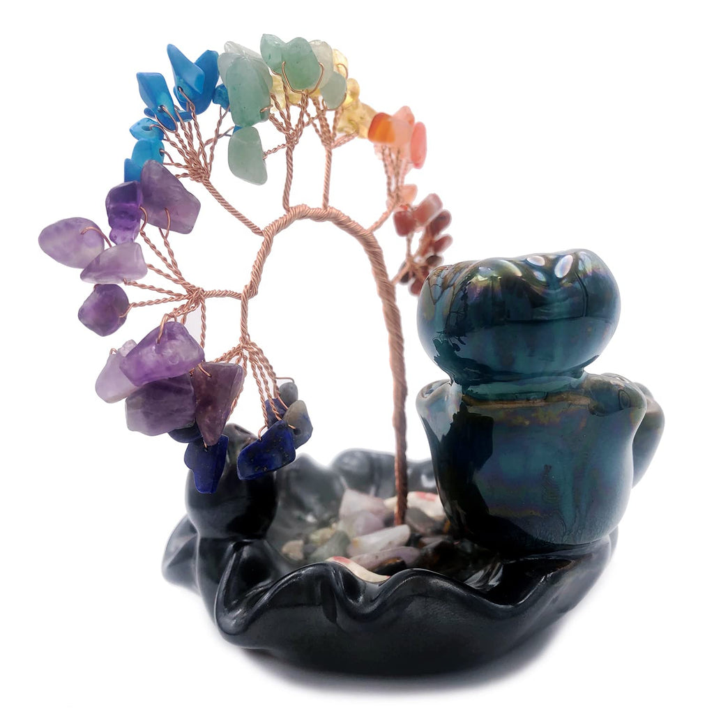 Giftoluck Incense Burner Healing Chakra Feng Shui Tree