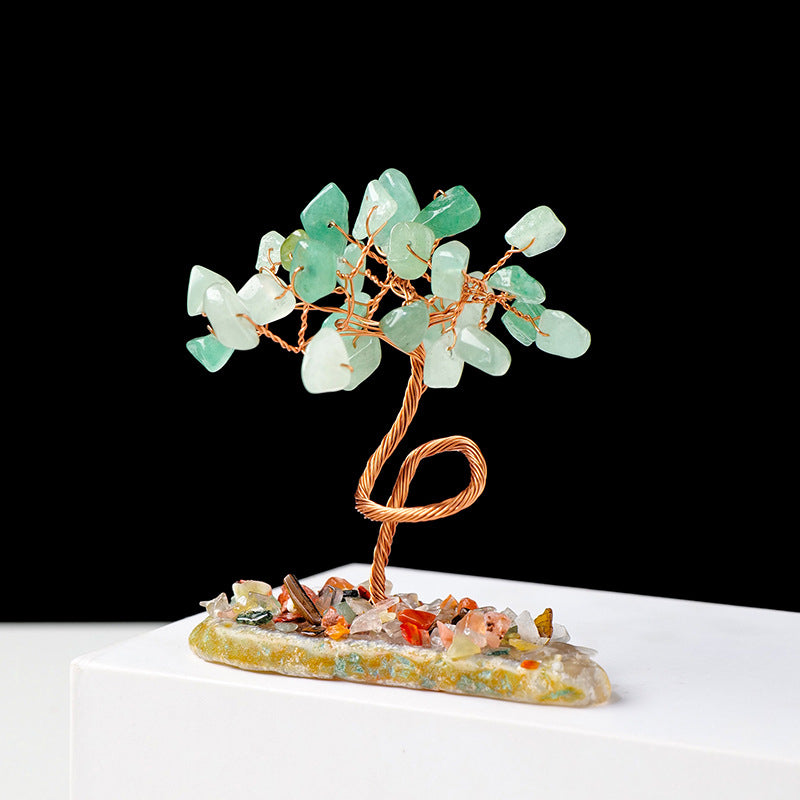 Giftoluck 1pc Money Tree Copper Wire Wrapped Feng Shui Tree