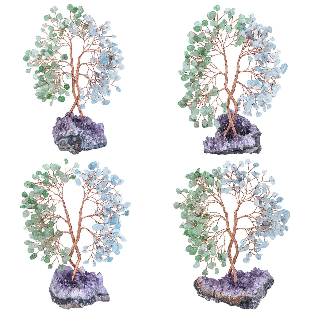 Giftoluck Amethyst Mine Base Concentric Feng Shui Tree