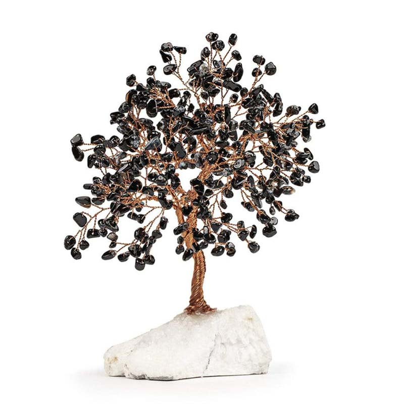 Giftoluck Spiritual Awakening - Black Onyx Feng Shui Tree