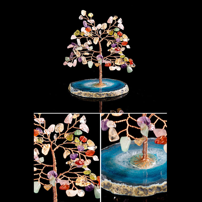 GiftoLuck Spiritual Destiny Multi Stone Feng Shui Tree
