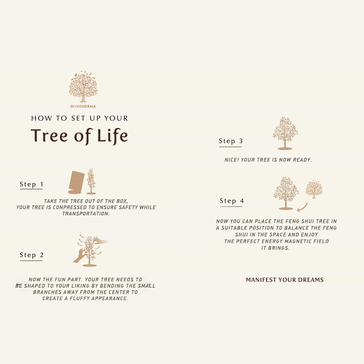 Giftoluck Protection Amber Feng Shui Tree