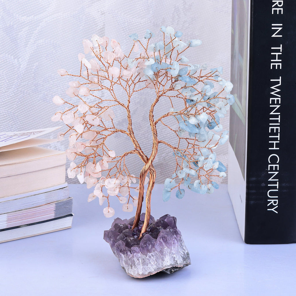 Giftoluck Amethyst Mine Base Concentric Feng Shui Tree