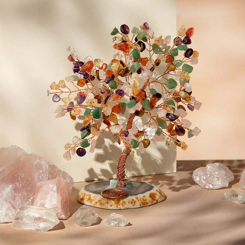 Giftoluck Invigorate Multi-Stone Feng Shui Tree