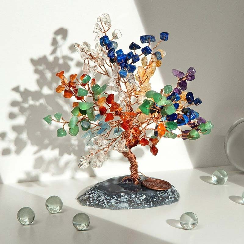 Giftoluck Strength & Growth Chakra Fortune Feng Shui Tree