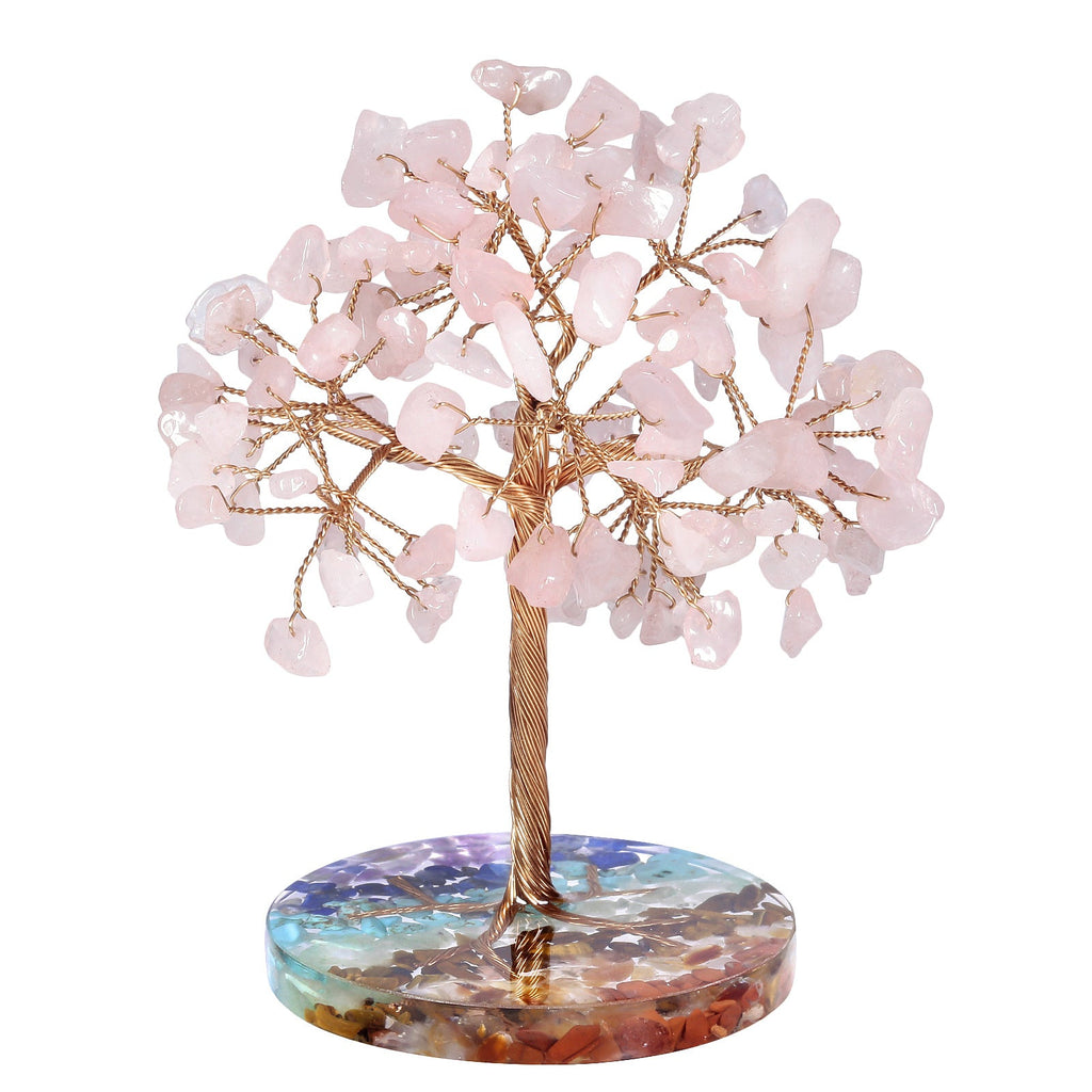 Giftoluck Chakra Gravel Round Base Feng Shui Tree