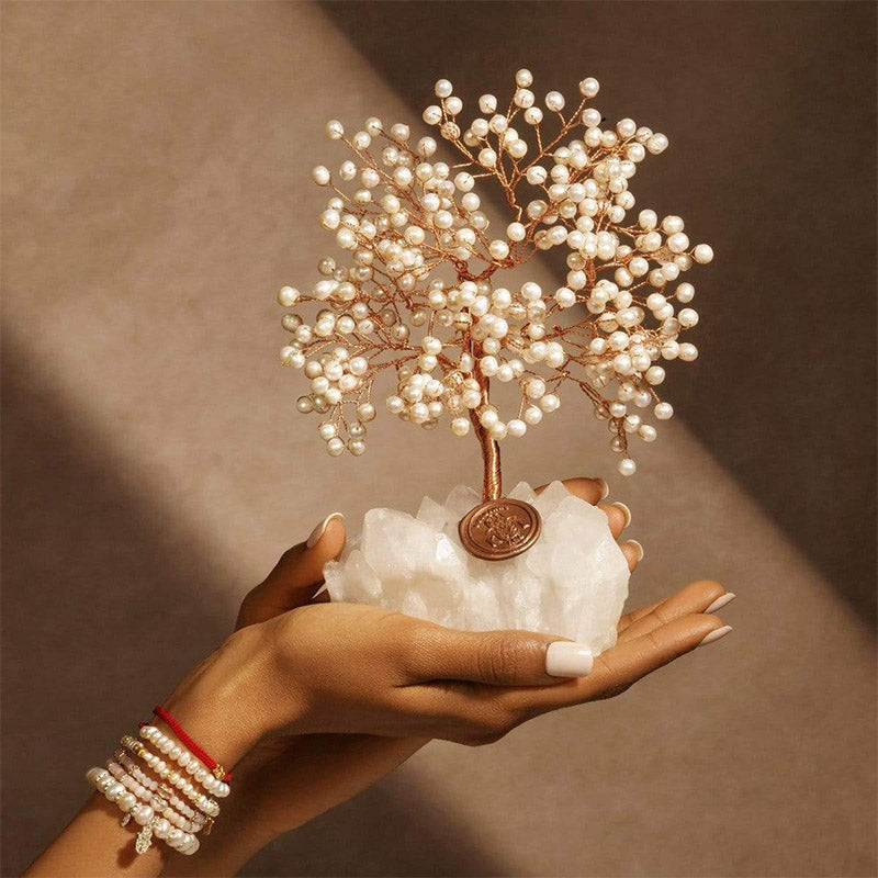 Giftoluck Pure Break - Pearl Stone Feng Shui Tree
