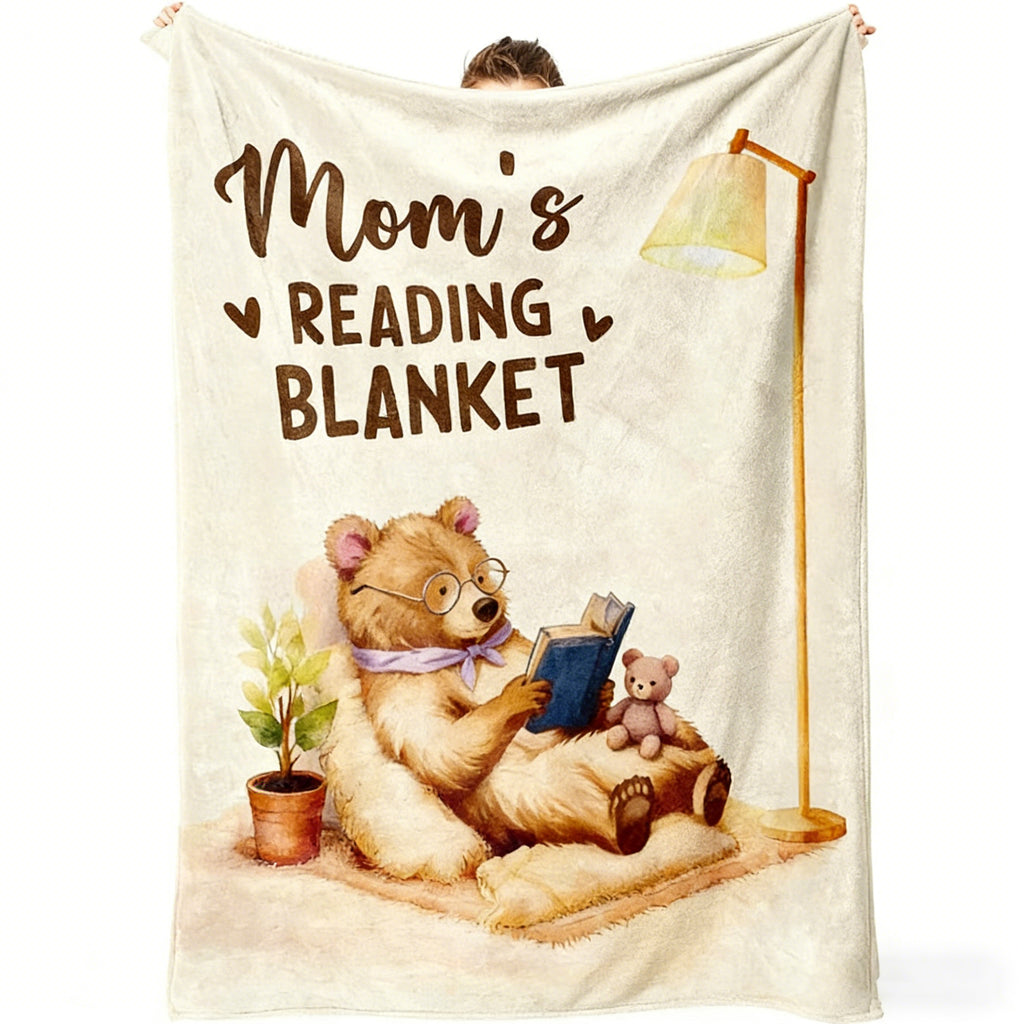 GiftoLuck Mother’s Day Flannel Blanket for Mom – Soft Cozy Throw for Sofa, Bed & Living Room |Best Gift for Mom