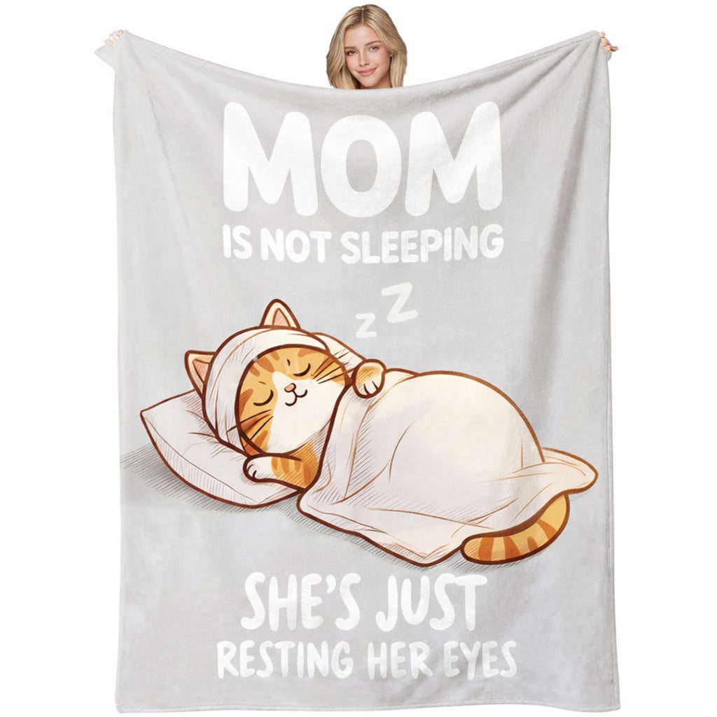 GiftoLuck Mother’s Day Flannel Blanket for Mom – Soft Cozy Throw for Sofa, Bed & Living Room |Best Gift for Mom