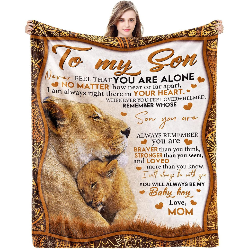 GiftoLuck Mother’s Day Flannel Blanket for Mom – Soft Cozy Throw for Sofa, Bed & Living Room |Best Gift for Mom