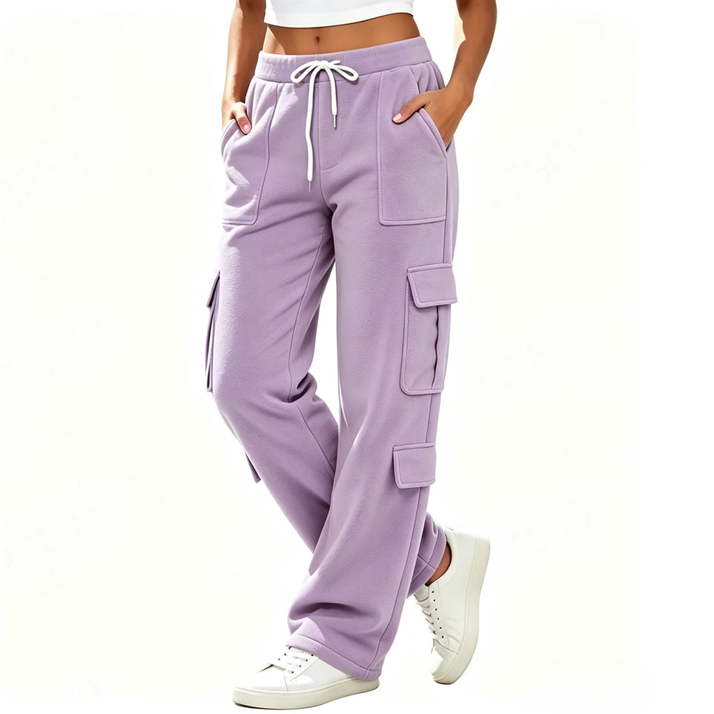 Women’s Adjustable Drawstring Casual Cargo Sweatpants