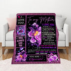 Aonana “To My Mom” Flannel Blanket Soft Cozy Throw Perfect Gift for Mother's Day,Birthday,Holiday