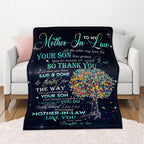 Aonana “To My Mom” Flannel Blanket Soft Cozy Throw Perfect Gift for Mother's Day,Birthday,Holiday