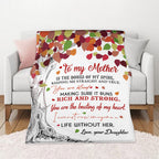 Aonana “To My Mom” Flannel Blanket Soft Cozy Throw Perfect Gift for Mother's Day,Birthday,Holiday