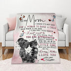 Aonana “To My Mom” Flannel Blanket Soft Cozy Throw Perfect Gift for Mother's Day,Birthday,Holiday