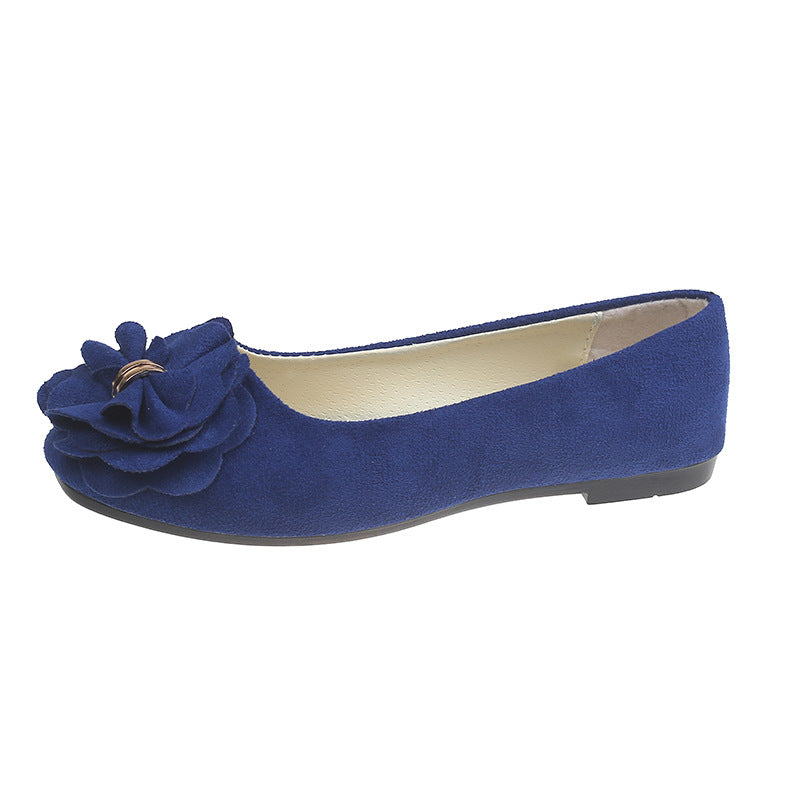 GifitoLuck Women’s Square Toe Flower Flats, Slip-On Bow Walking Shoes for Spring 2026, Thoughtful Gift for Mum or Grandma