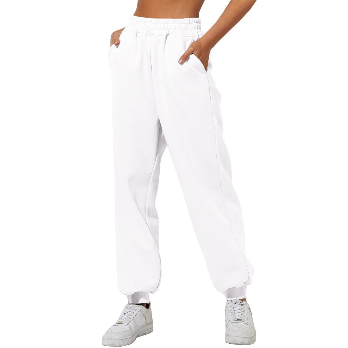 💝Last Day 69% OFF💝Women’s High-Waisted Sweatpants with Pockets – Jogger & Wide-Leg Casual Lounge Pants
