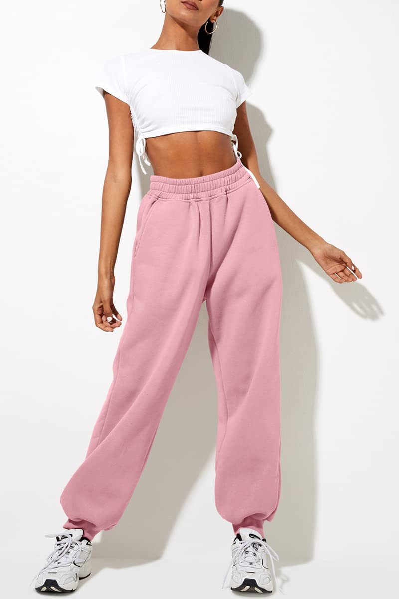💝Last Day 69% OFF💝Women’s High-Waisted Sweatpants with Pockets – Jogger & Wide-Leg Casual Lounge Pants