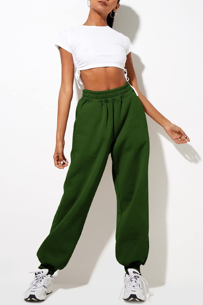 💝Last Day 69% OFF💝Women’s High-Waisted Sweatpants with Pockets – Jogger & Wide-Leg Casual Lounge Pants