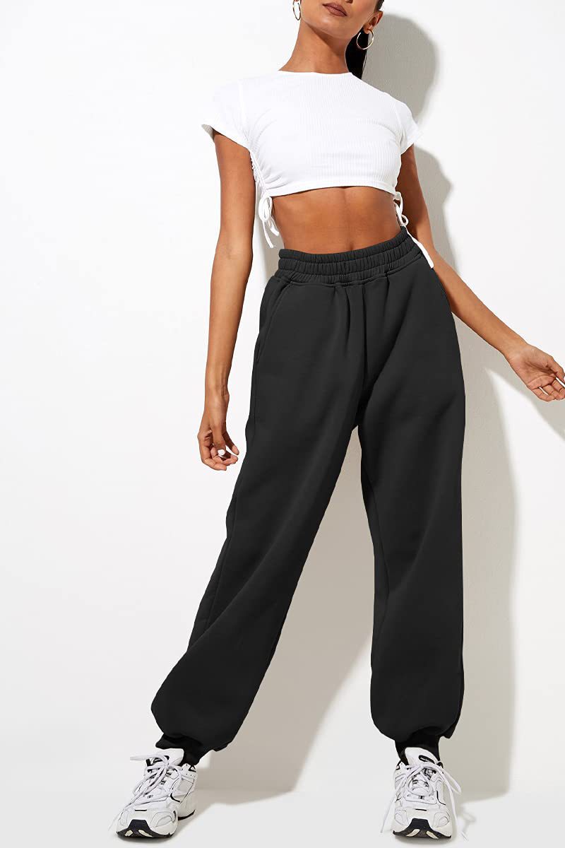 💝Last Day 69% OFF💝Women’s High-Waisted Sweatpants with Pockets – Jogger & Wide-Leg Casual Lounge Pants