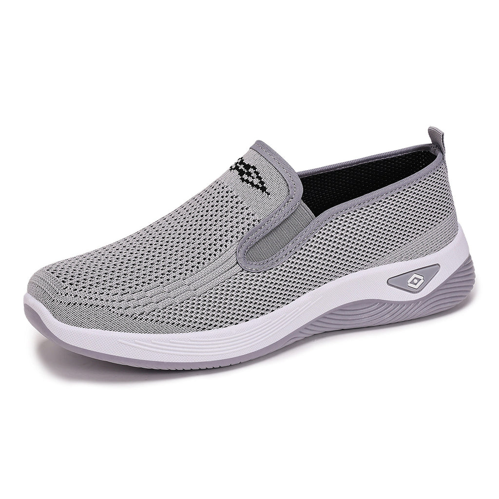 GifitoLuck Women’s Breathable Knit Slip-On Shoes, Lightweight Soft Sole Casual Comfort Loafers, Easy Everyday Walking Gift for Mum or Grandma