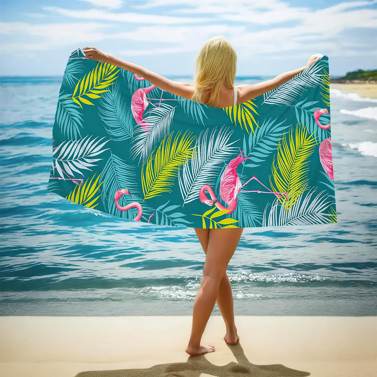 GiftoLuck Ocean World Sand Free Beach Towel Quick Dry Turtle Dolphin Summer Holiday Travel Towel