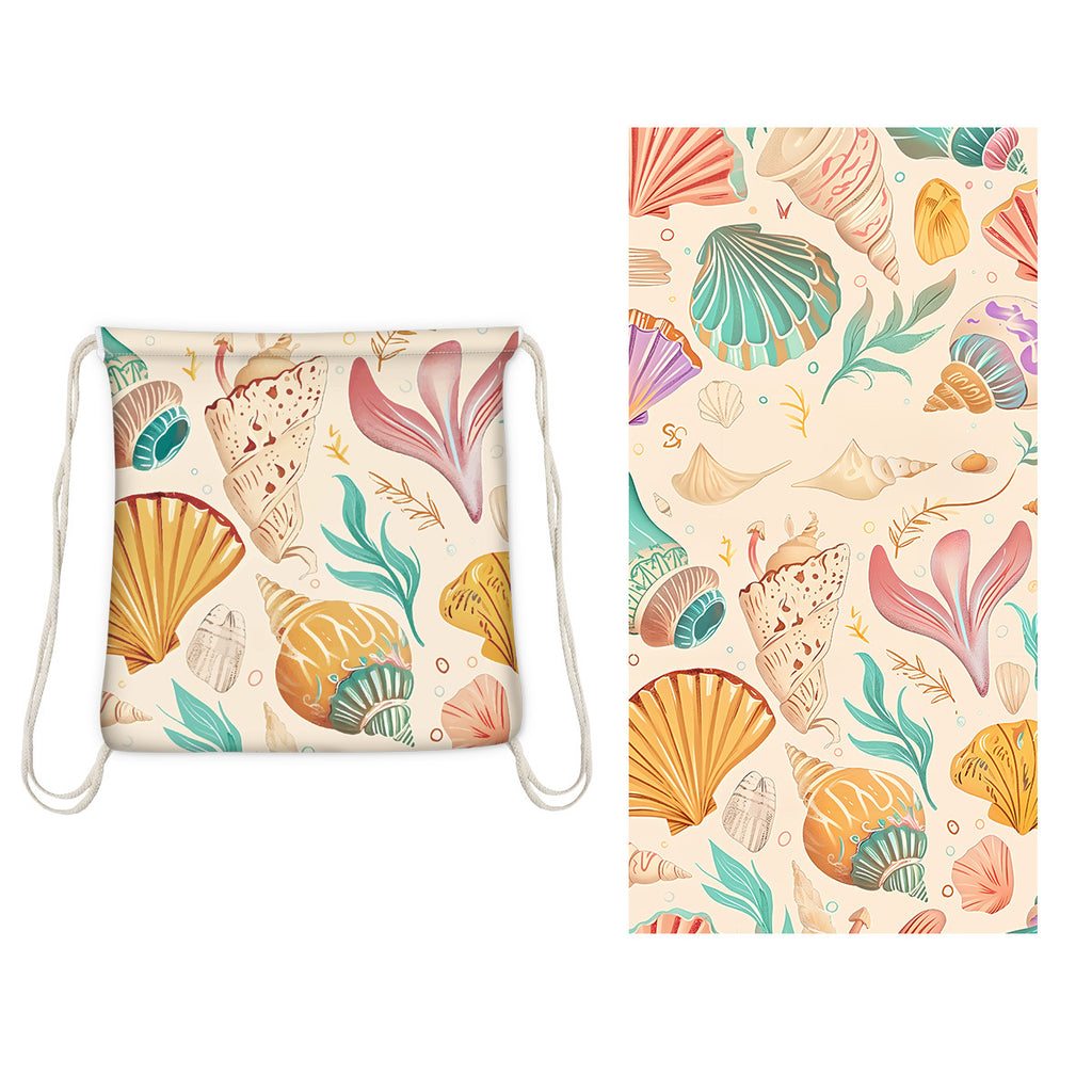 GiftoLuck 2-in-1 Backpack Beach Towel Quick Dry Travel Bag Summer Holiday Swimming Bath Towel