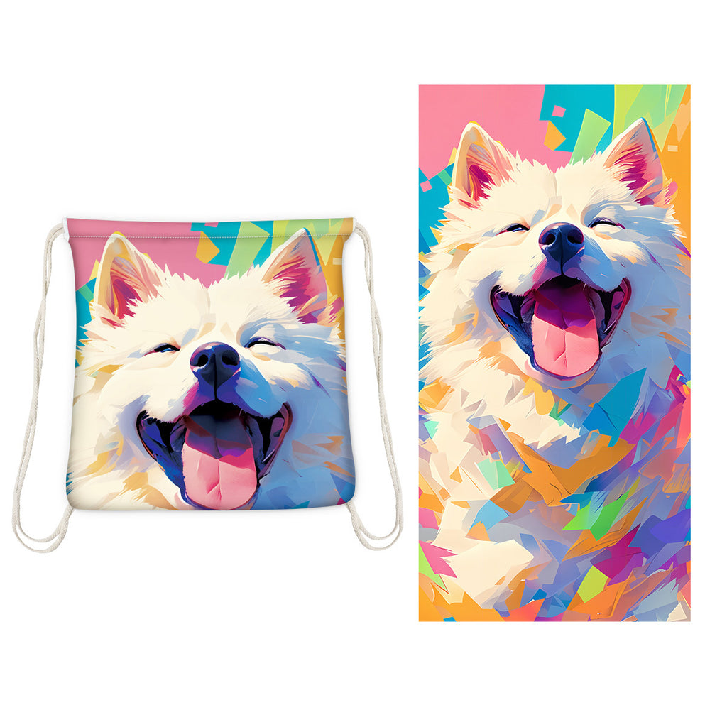 GiftoLuck 2-in-1 Backpack Beach Towel Quick Dry Travel Bag Summer Holiday Swimming Bath Towel