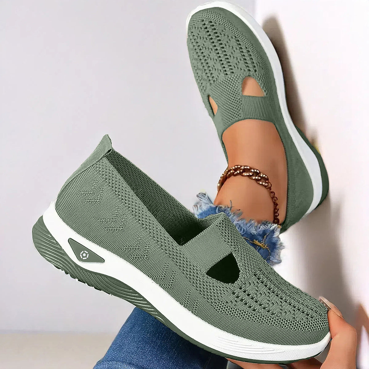 ⭐️UK Top 1 Women Flats⭐️Women's Casual Orthopedic Walking Flats for Middle-Aged and Seniors