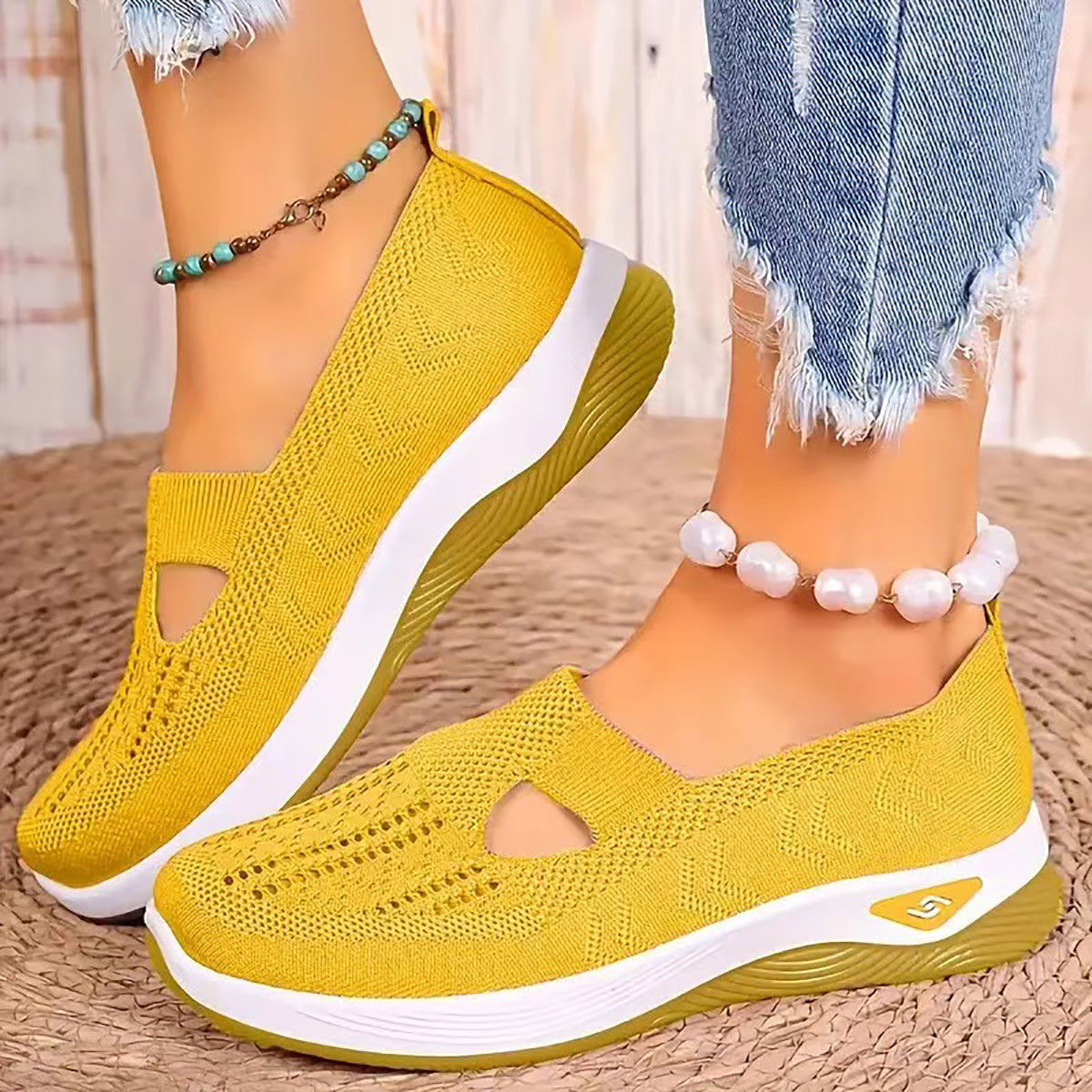 ⭐️UK Top 1 Women Flats⭐️Women's Casual Orthopedic Walking Flats for Middle-Aged and Seniors