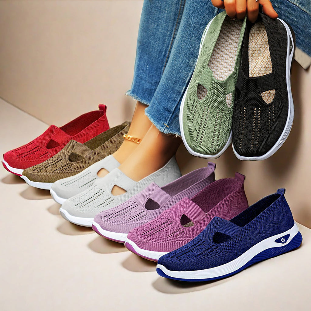 ⭐️UK Top 1 Women Flats⭐️Women's Casual Orthopedic Walking Flats for Middle-Aged and Seniors