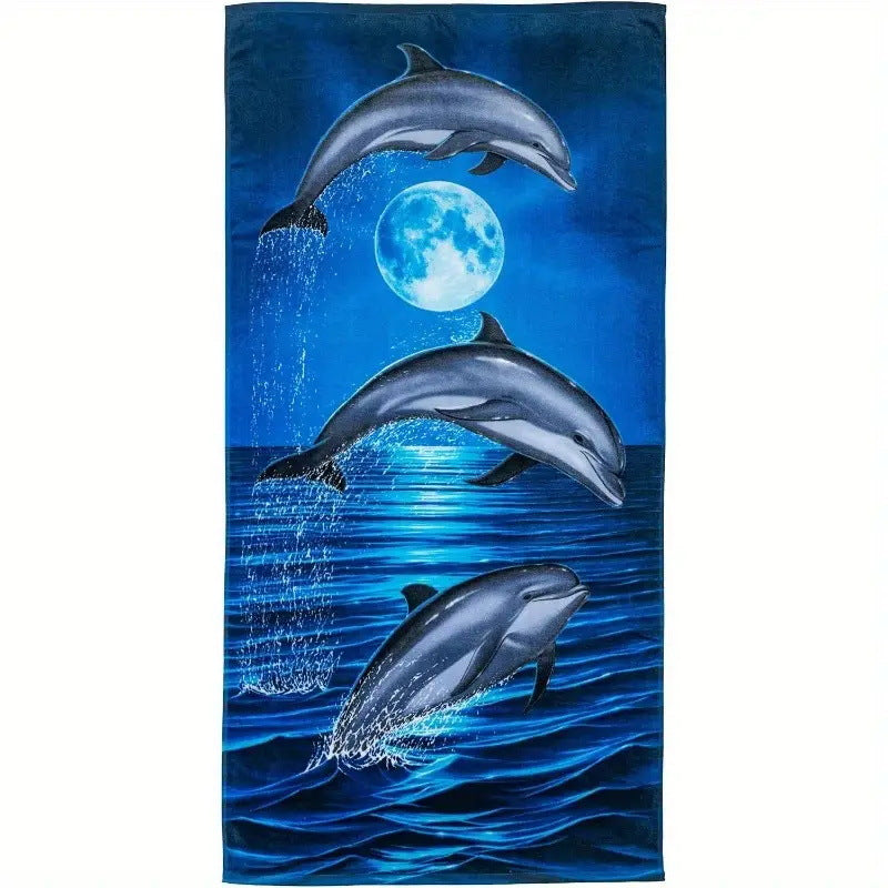 GiftoLuck Tiger Animal Print Quick Dry Beach Towel Summer Holiday Travel Bath Towel