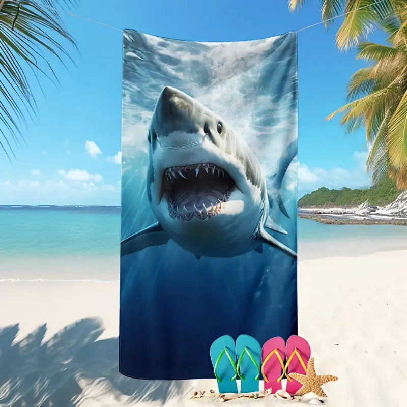 GiftoLuck Tiger Animal Print Quick Dry Beach Towel Summer Holiday Travel Bath Towel