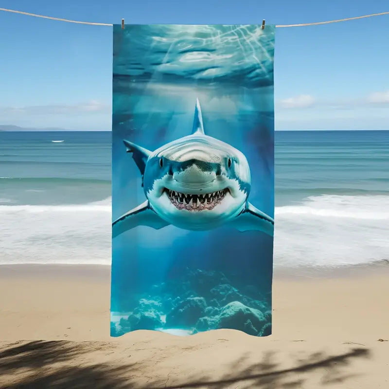 GiftoLuck Tiger Animal Print Quick Dry Beach Towel Summer Holiday Travel Bath Towel