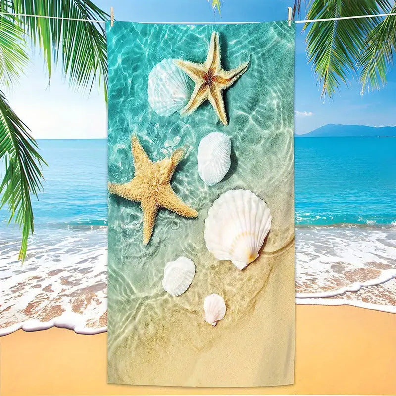 GiftoLuck Tiger Animal Print Quick Dry Beach Towel Summer Holiday Travel Bath Towel