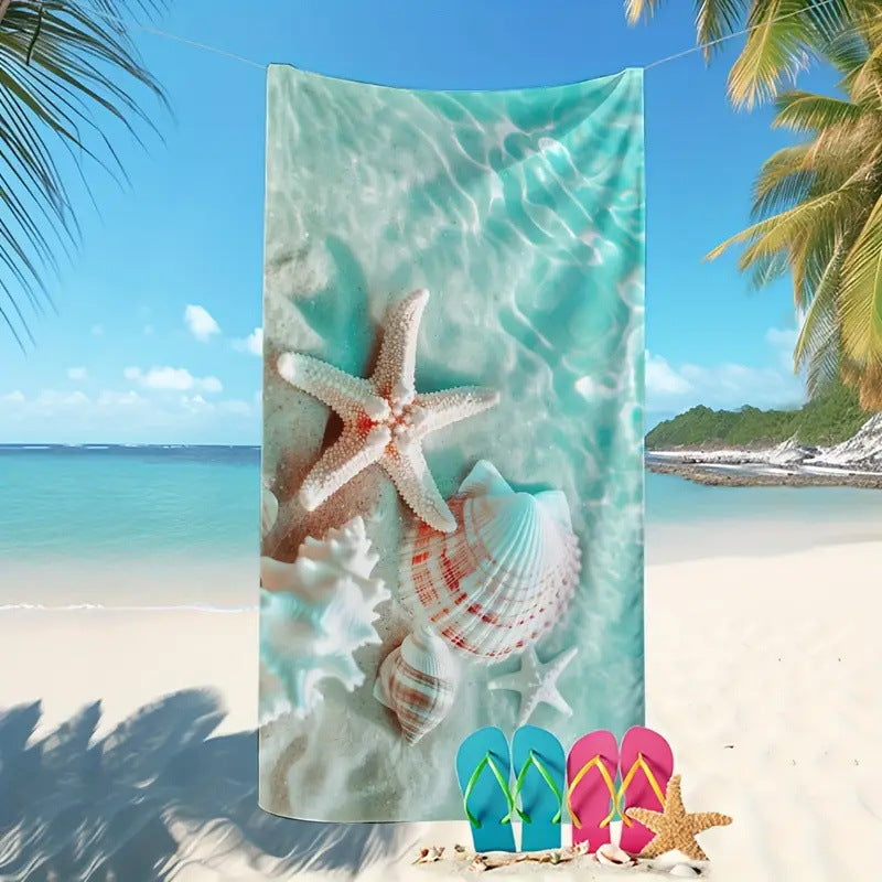 GiftoLuck Tiger Animal Print Quick Dry Beach Towel Summer Holiday Travel Bath Towel