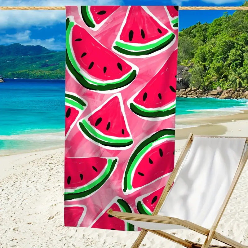 GiftoLuck Tiger Animal Print Quick Dry Beach Towel Summer Holiday Travel Bath Towel