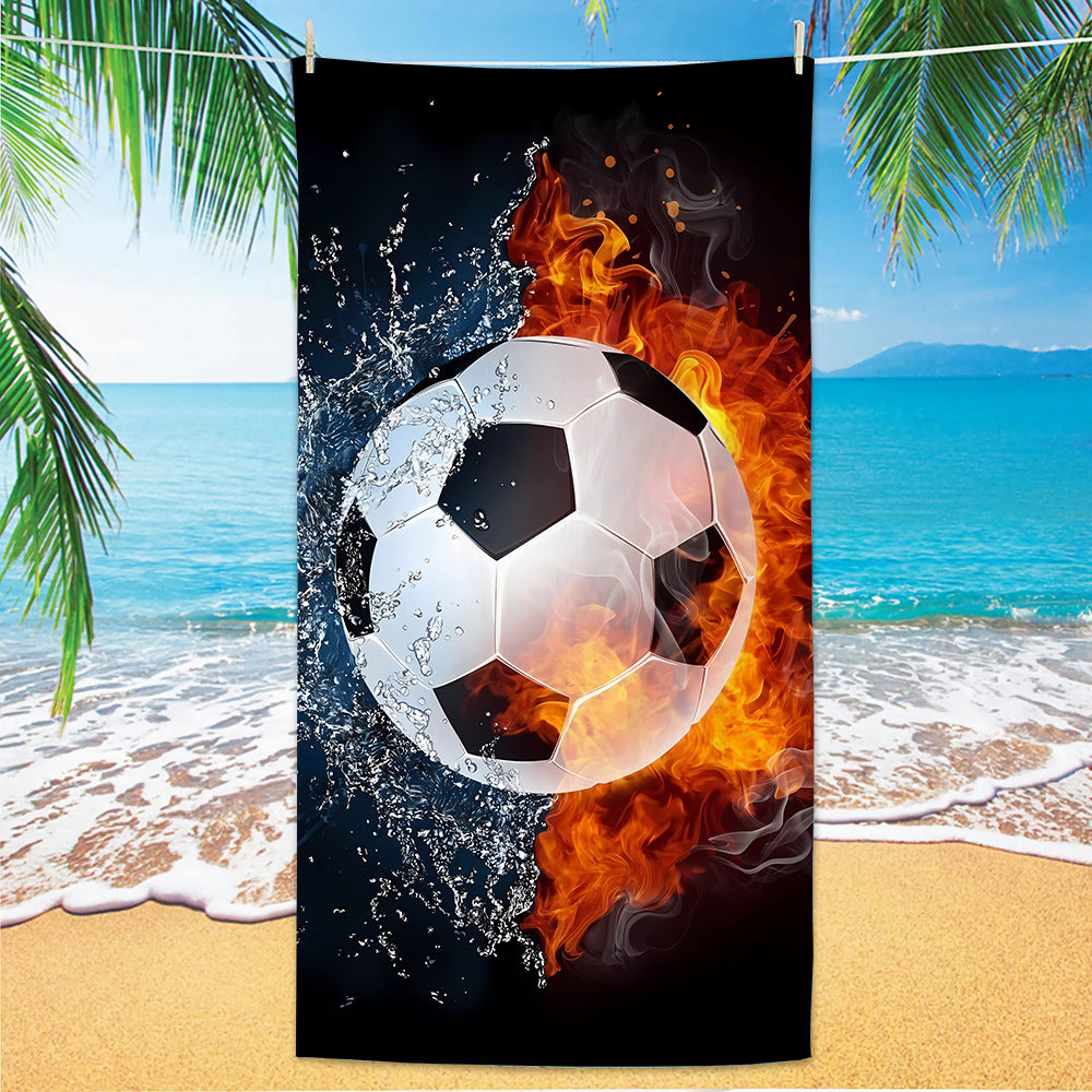 GiftoLuck 2026 Soccer World Cup Beach Towel Quick Dry Microfiber Sand Free Summer Travel Towel