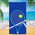 GiftoLuck Tennis Car Anchor Sports Print Beach Towel Quick Dry Sand Free Microfiber Travel Towel