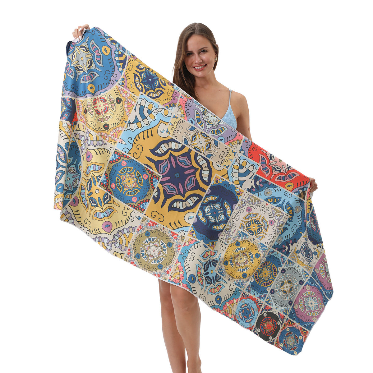 GiftoLuck Summer Time Animals Print Sand Free Beach Towel Quick Dry Holiday Travel Swimming Bath Towel