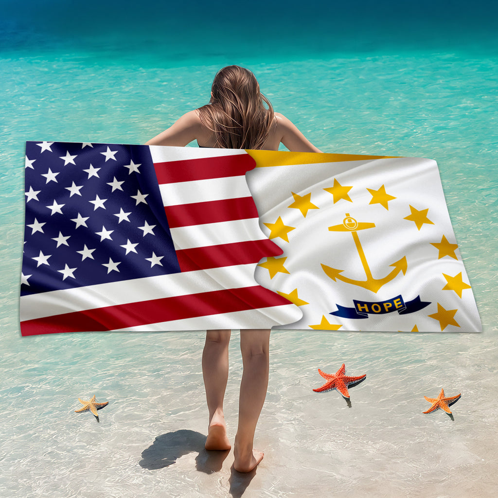 GiftoLuck Anchor Summer Beach Towel Quick Dry Sand Free Travel Swimming Pool Bath Towel