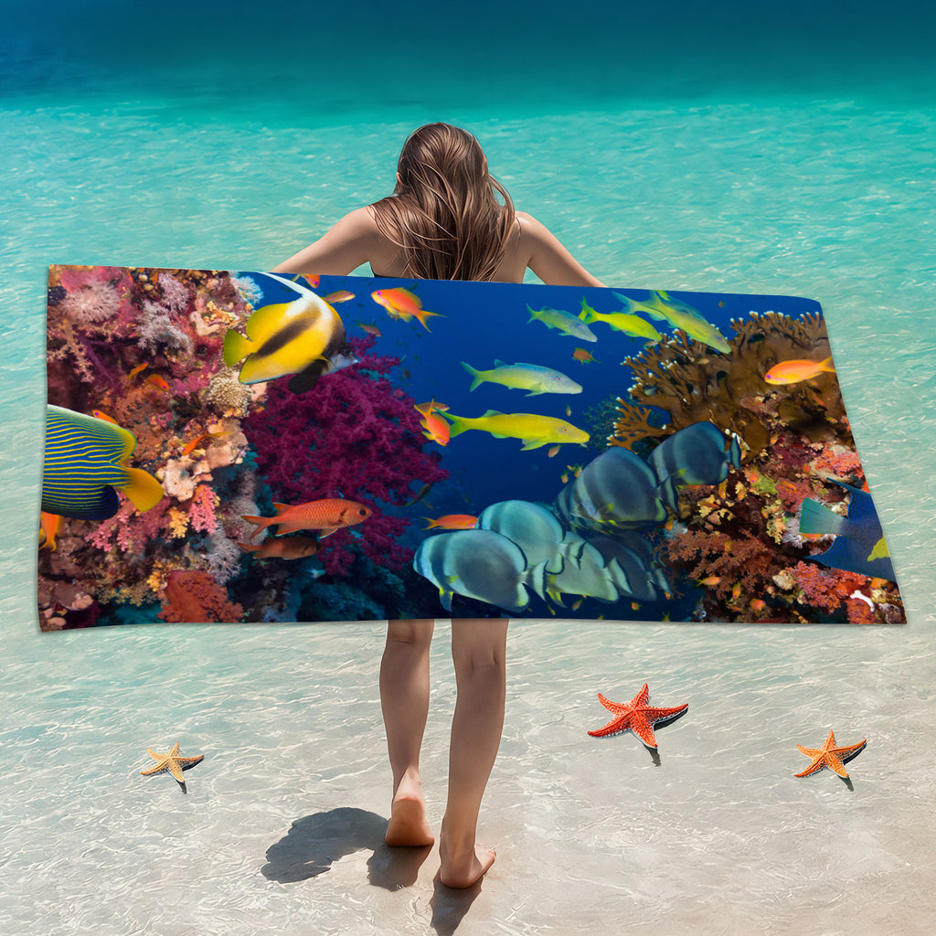 GiftoLuck Ocean Animals Beach Towel Quick Dry Soft Summer Swimming Pool Travel Towel