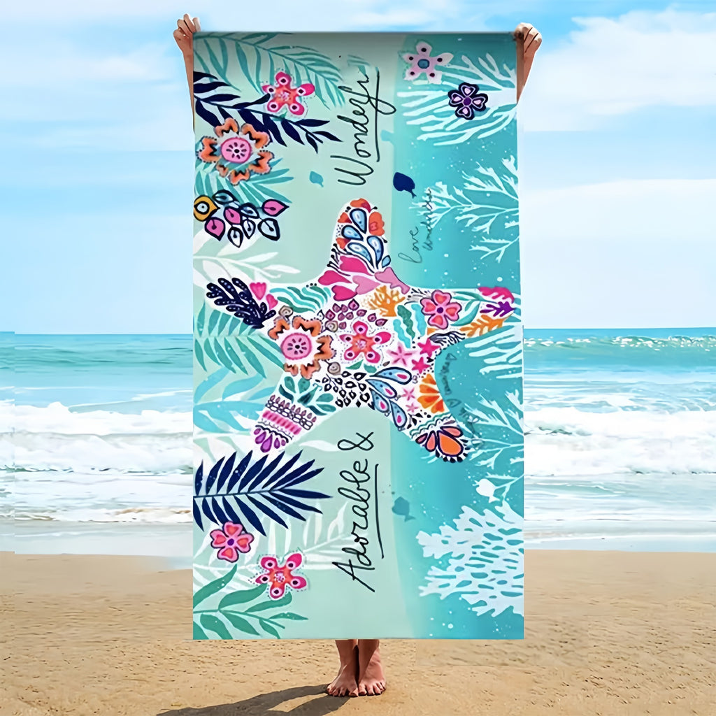 GiftoLuck Ocean Animals Beach Towel Quick Dry Soft Summer Swimming Pool Travel Towel