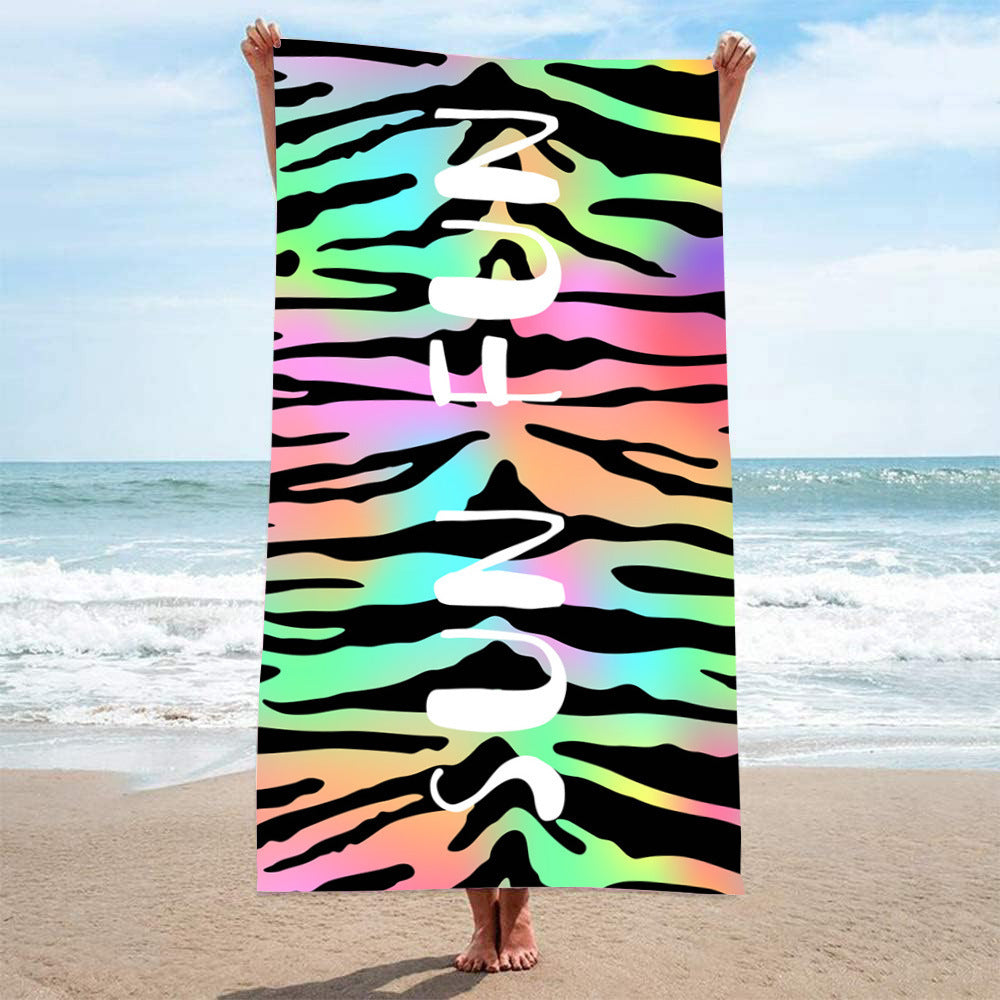 GiftoLuck Rotteroam Skull Print Quick Dry Beach Towel Soft Holiday Travel Summer Bath Towel