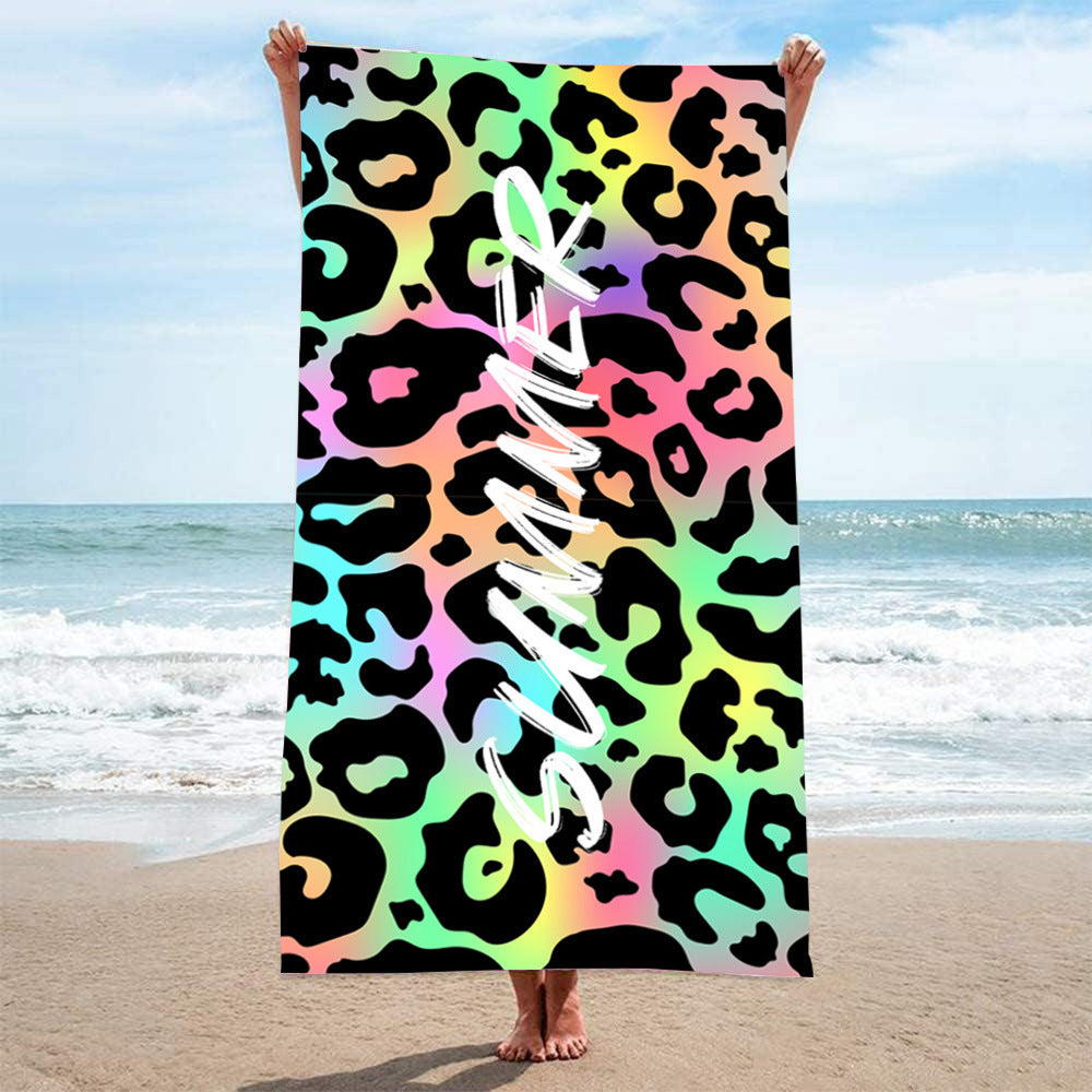 GiftoLuck Rotteroam Skull Print Quick Dry Beach Towel Soft Holiday Travel Summer Bath Towel